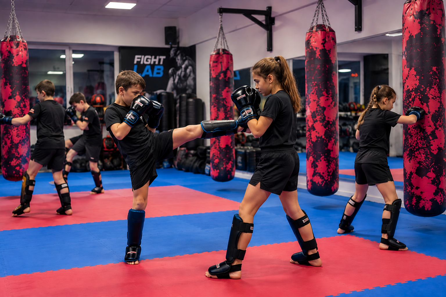 kickbox za otroke lesce